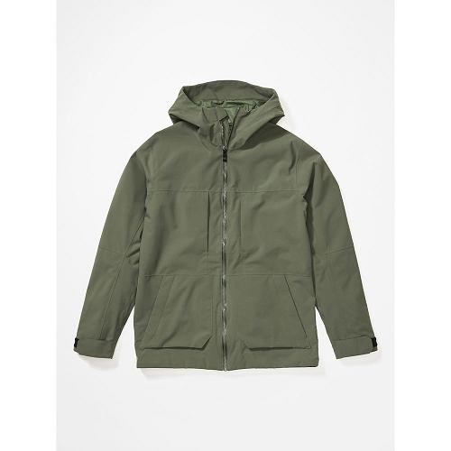 Marmot Hudson Jackets - Mens Rain Jacket Green CA2095784 Canada